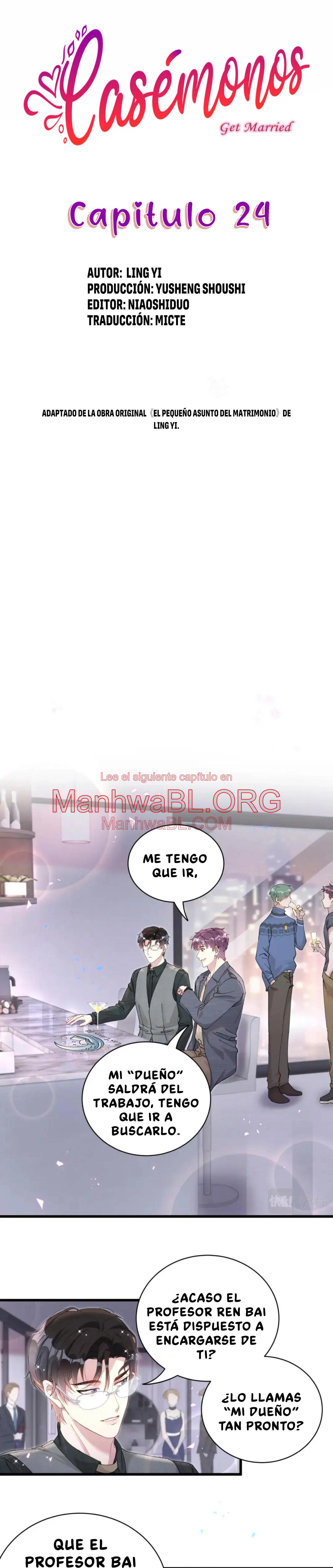 Casémonos - Capítulo 24 manhwa