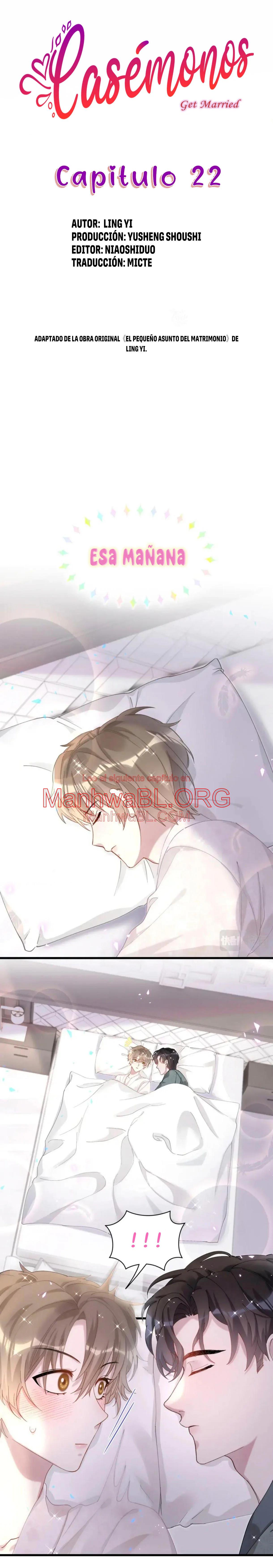 Casémonos - Capítulo 22 manhwa
