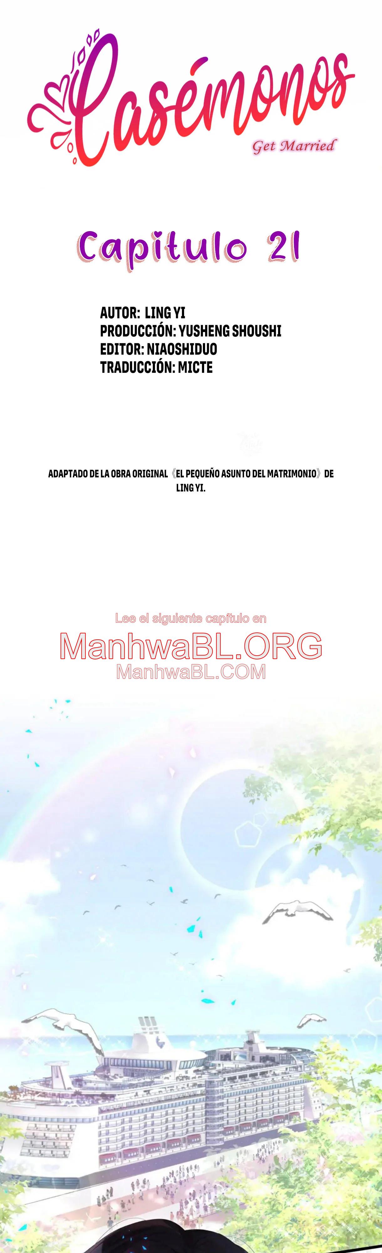 Casémonos - Capítulo 21 manhwa