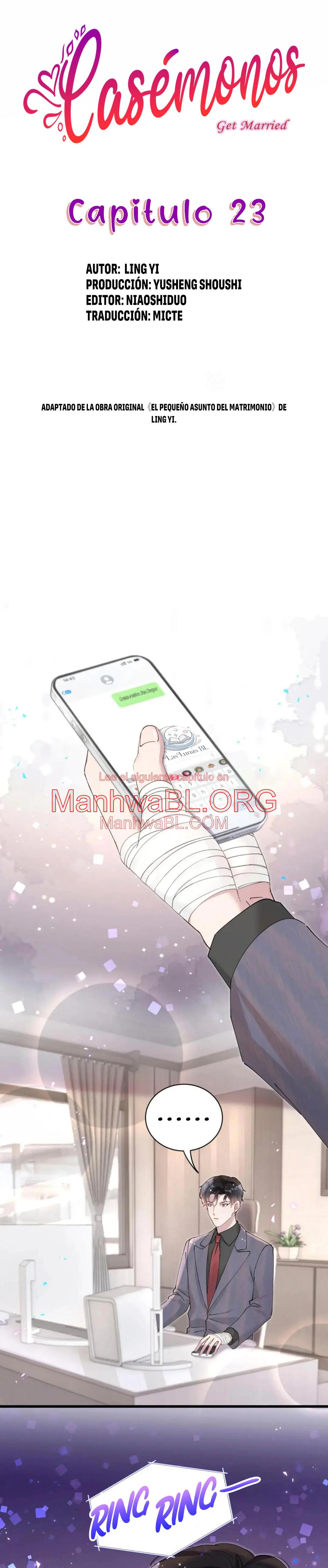 Casémonos - Capítulo 23 manhwa