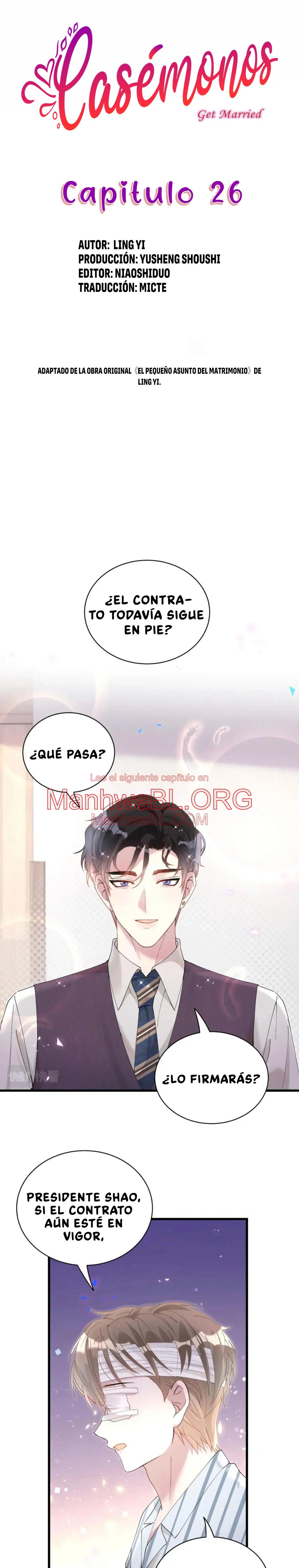 Casémonos - Capítulo 26 manhwa
