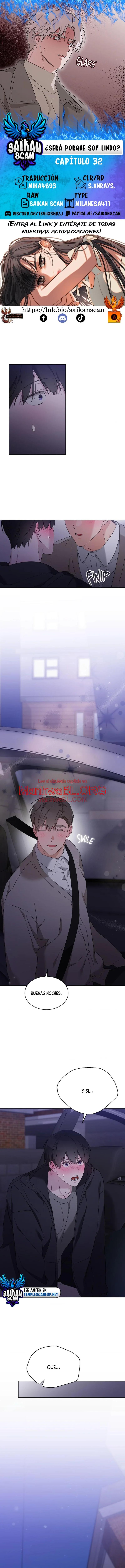 ¿Es porque soy lindo? - Capítulo 32 manhwa