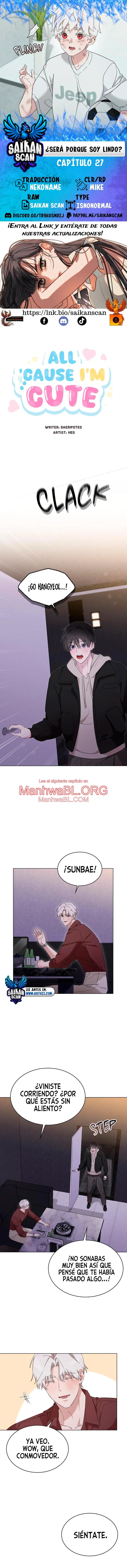 ¿Es porque soy lindo? - Capítulo 27 manhwa