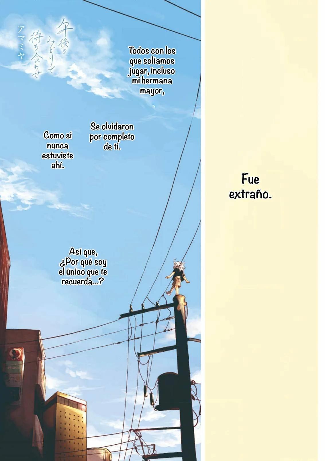Gogo no Midori de Machiawase - Capítulo 1 manhwa