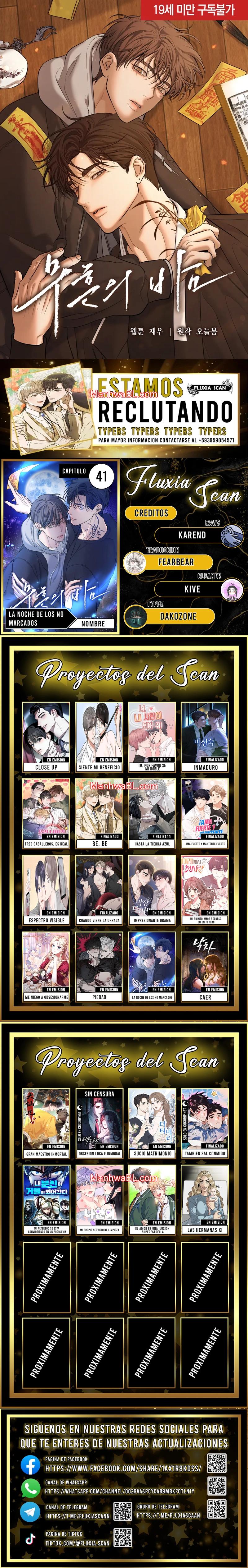 La noche de los no marcados - Capítulo 41 manhwa