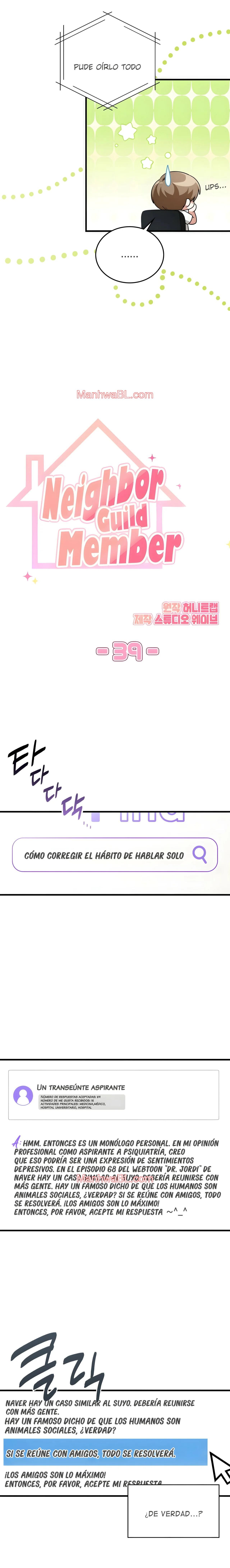 Miembro del Gremio de Vecinos - Capítulo 39 manhwa