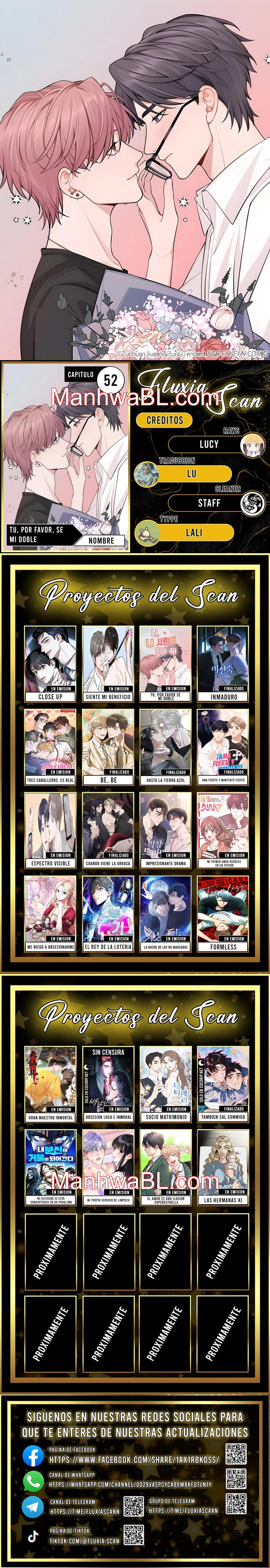 ¡Tú, por favor, sé mi doble! - Capítulo 52 manhwa