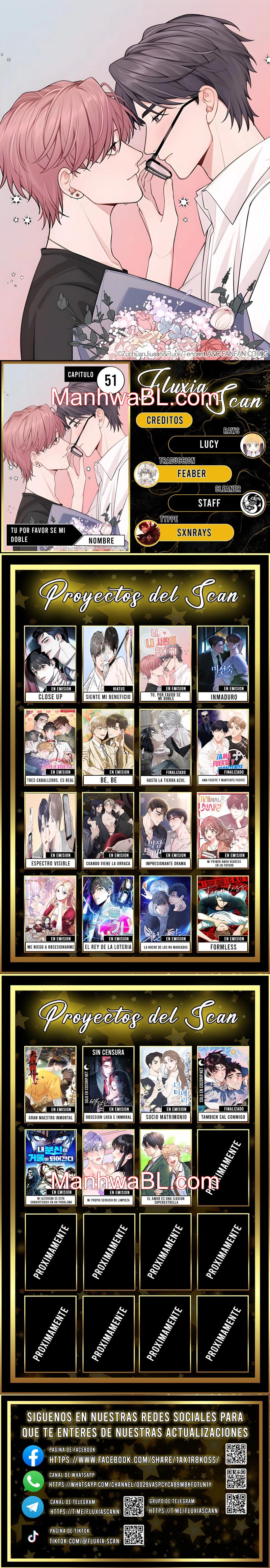 ¡Tú, por favor, sé mi doble! - Capítulo 51 manhwa