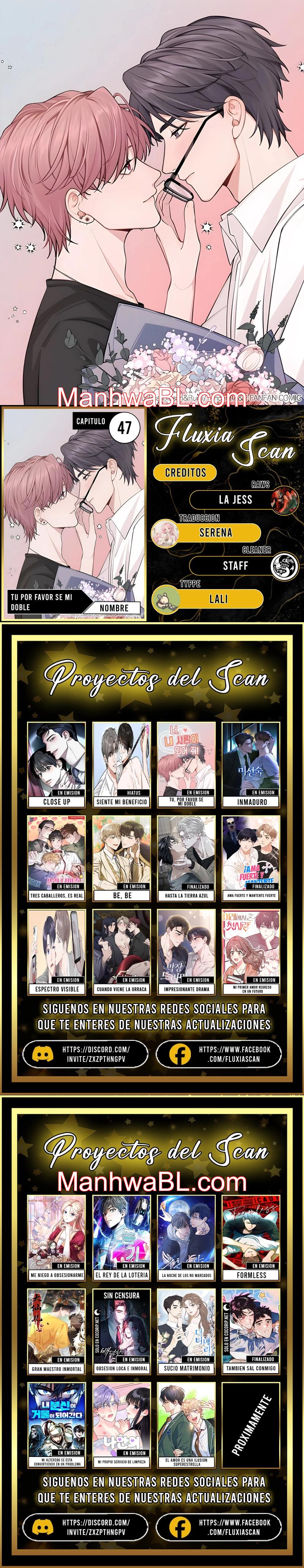 ¡Tú, por favor, sé mi doble! - Capítulo 47 manhwa