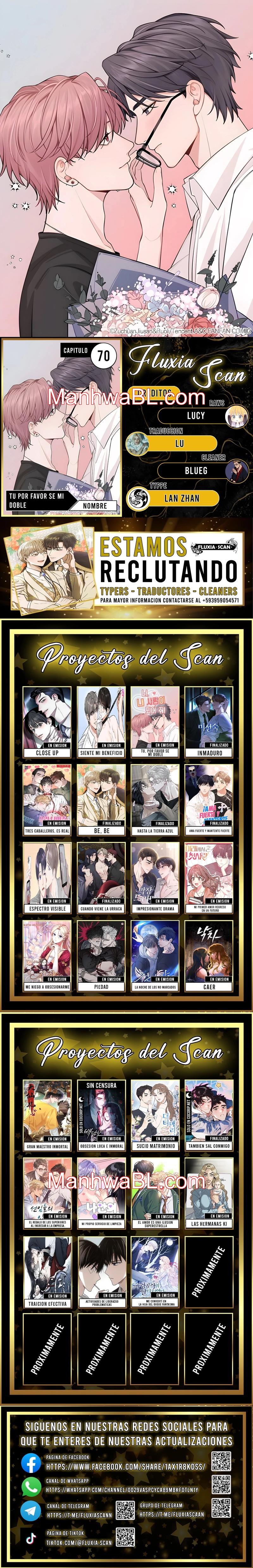 ¡Tú, por favor, sé mi doble! - Capítulo 71 manhwa