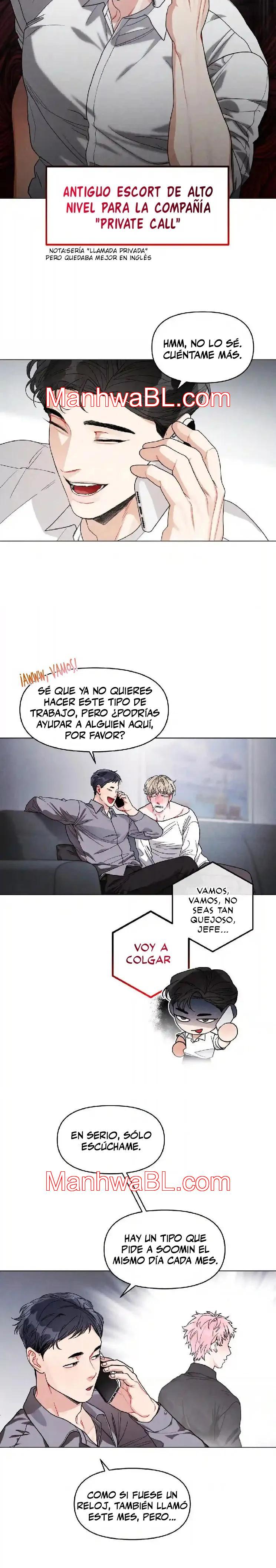 Llamada privada - Capítulo 1 manhwa