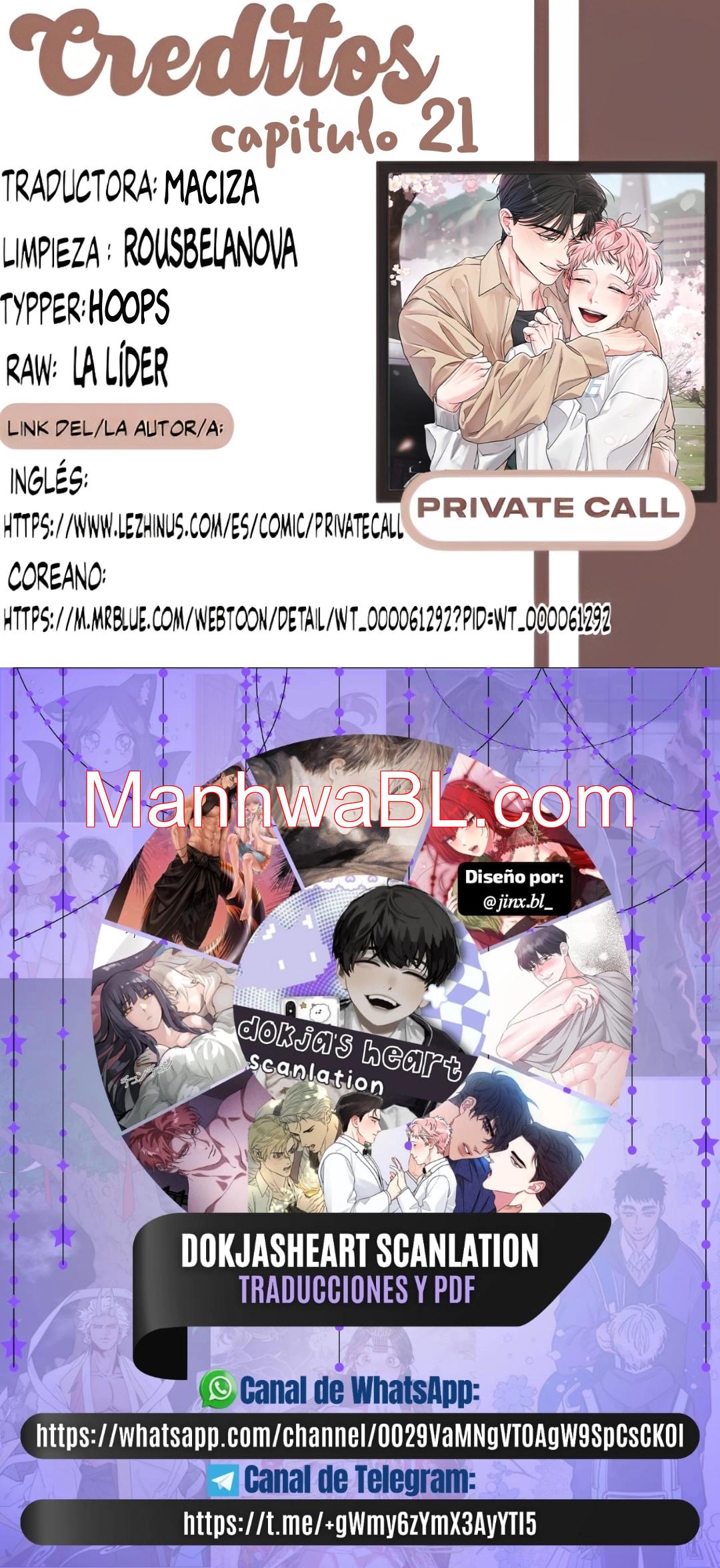 Llamada privada - Capítulo 24 manhwa