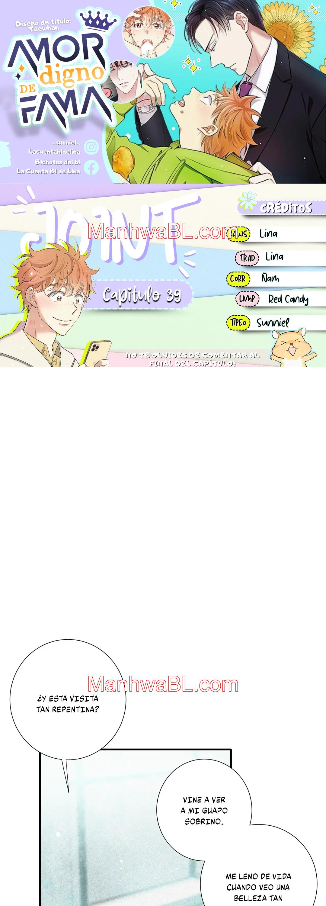 Un Amor digno de Fama - Capítulo 39 manhwa
