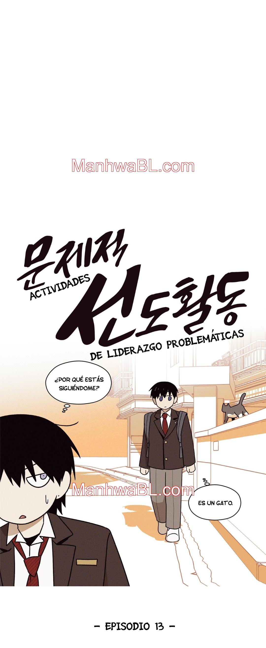 Actividades de liderazgo problemáticas - Capítulo 13 manhwa
