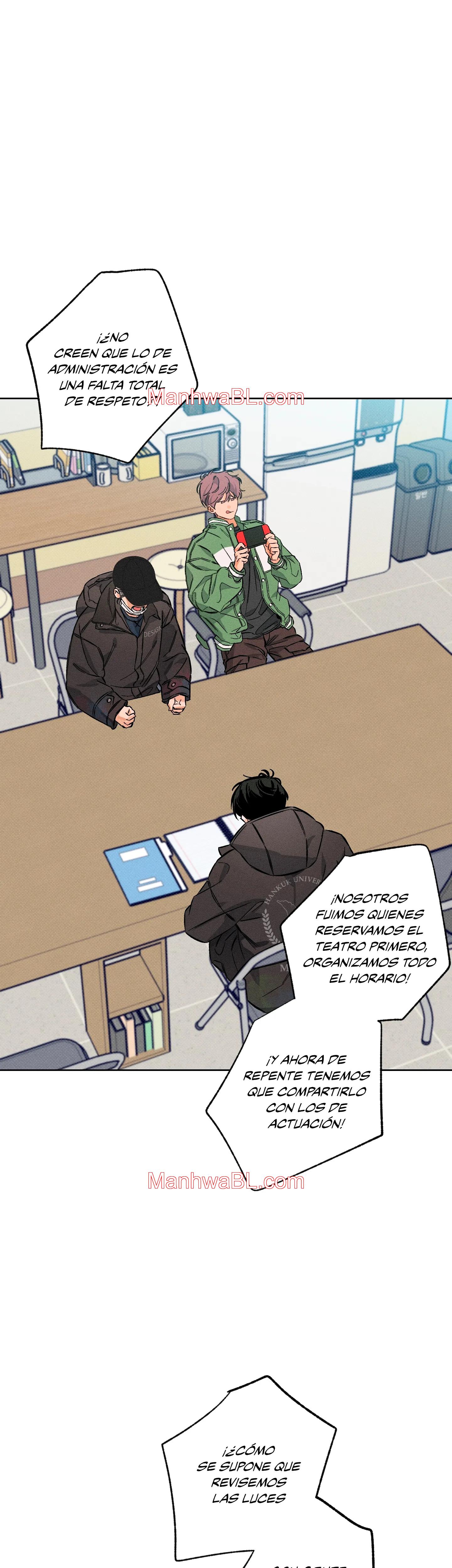 Detras del escenario - Capítulo 5 manhwa