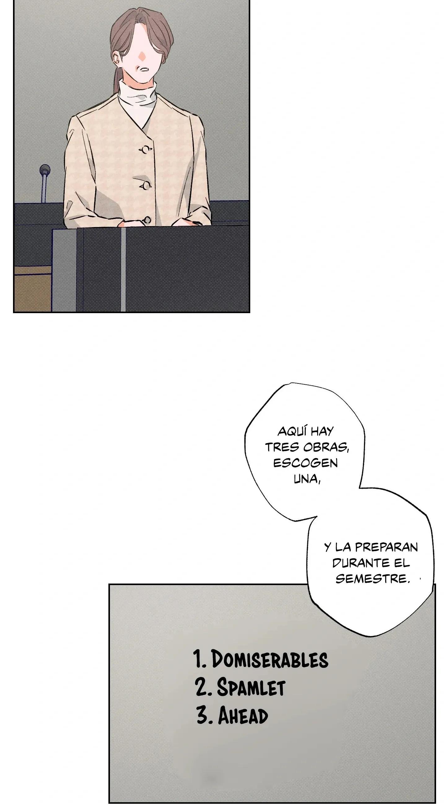 Detras del escenario - Capítulo 13 manhwa