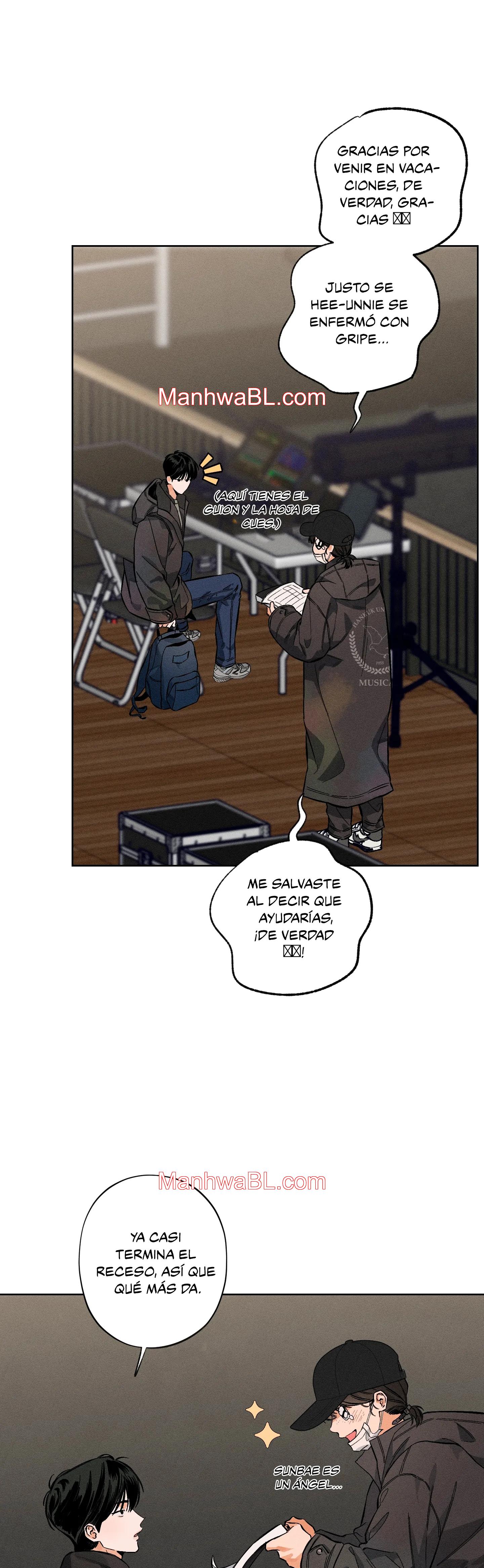 Detras del escenario - Capítulo 4 manhwa