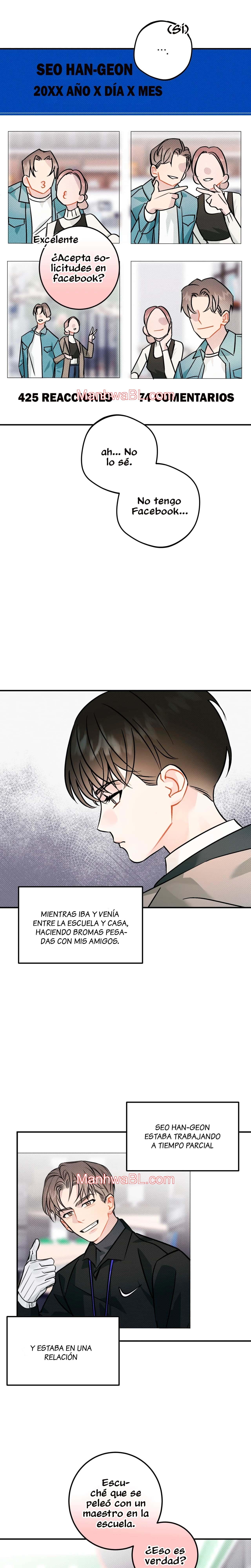 Eres diferente conmigo - Capítulo 2 manhwa