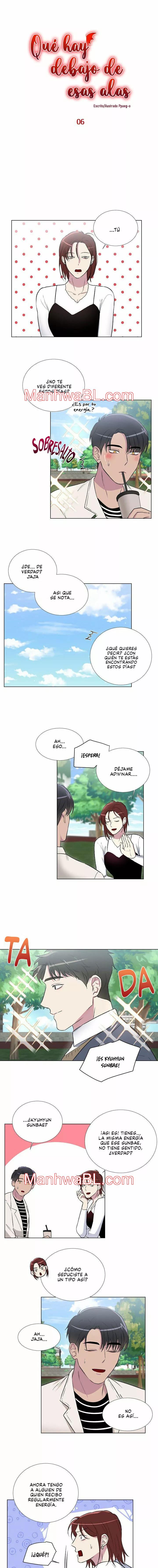 Que hay debajo de esas alas - Capítulo 6.2 manhwa