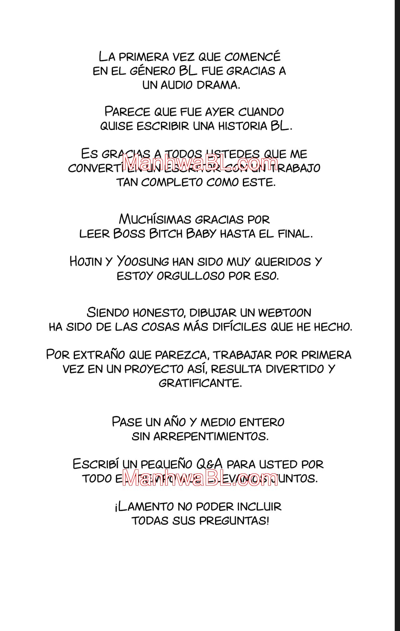 Boss Bitch Baby - Capítulo 59.5 manhwa