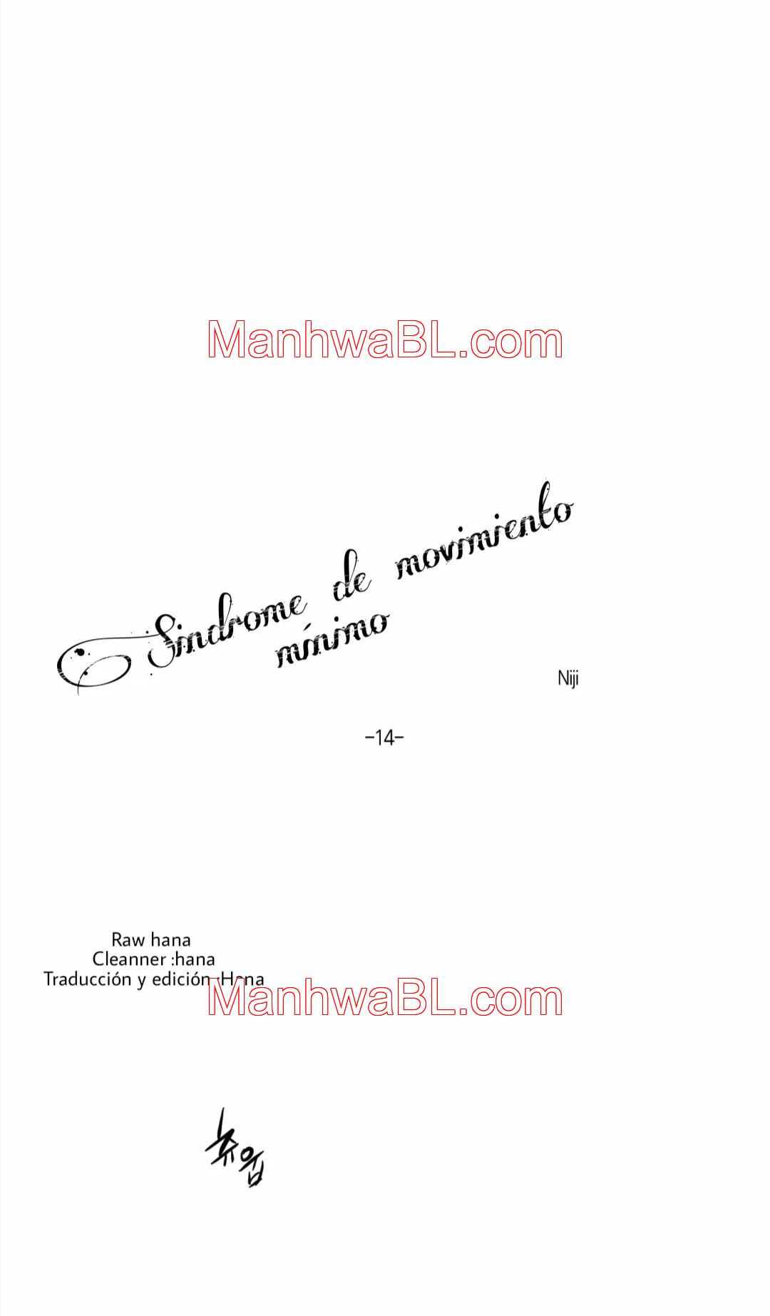 Minmotion Syndrome - Capítulo 14 manhwa