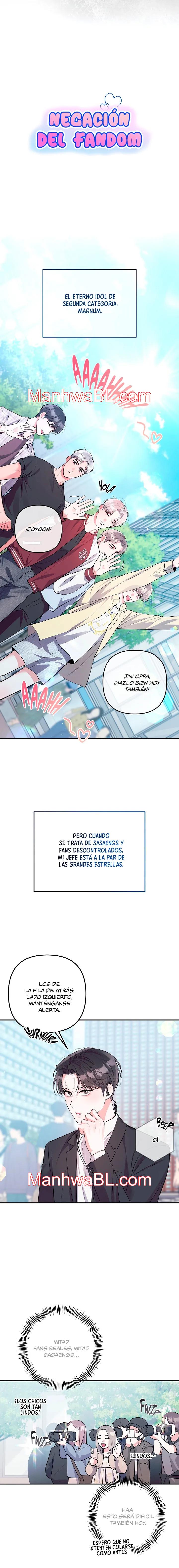 Negación del fandom - Capítulo 1 manhwa