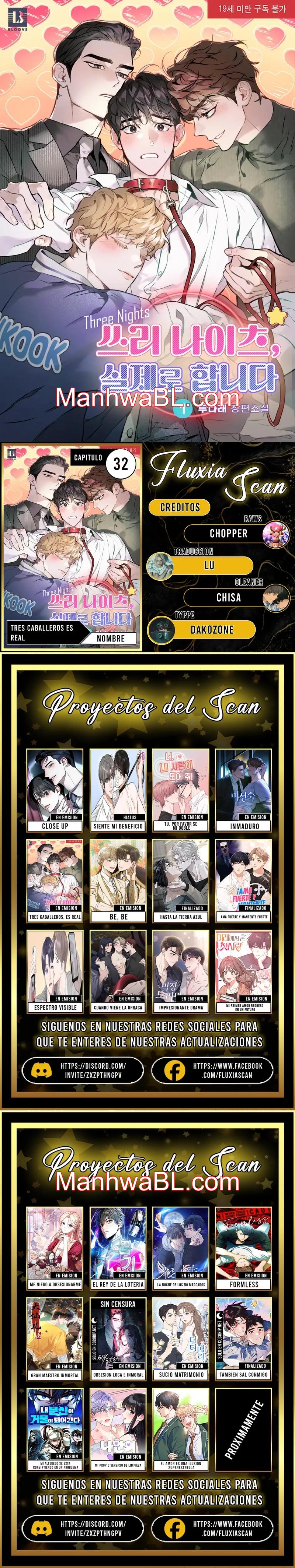 Tres caballeros, es real - Capítulo 32.00 manhwa