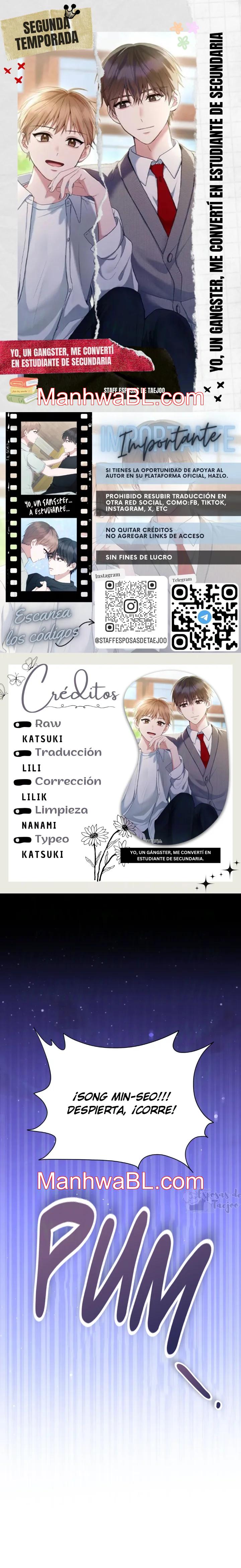 Yo, un gángster, me convertí en un estudiante de secundaria - Capítulo 34.00 manhwa