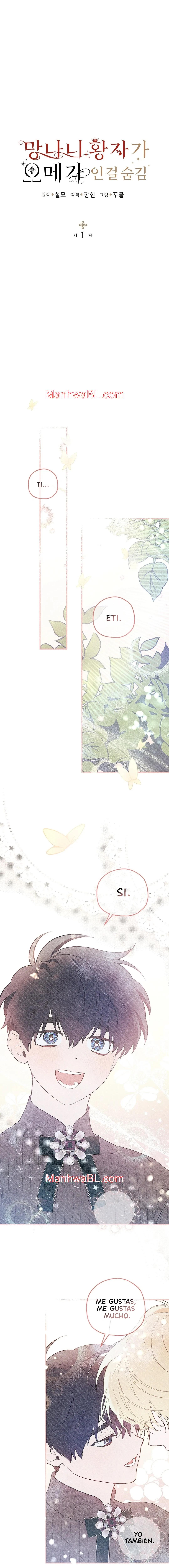 Ocultando que el maldito príncipe es un omega - Capítulo 1 manhwa