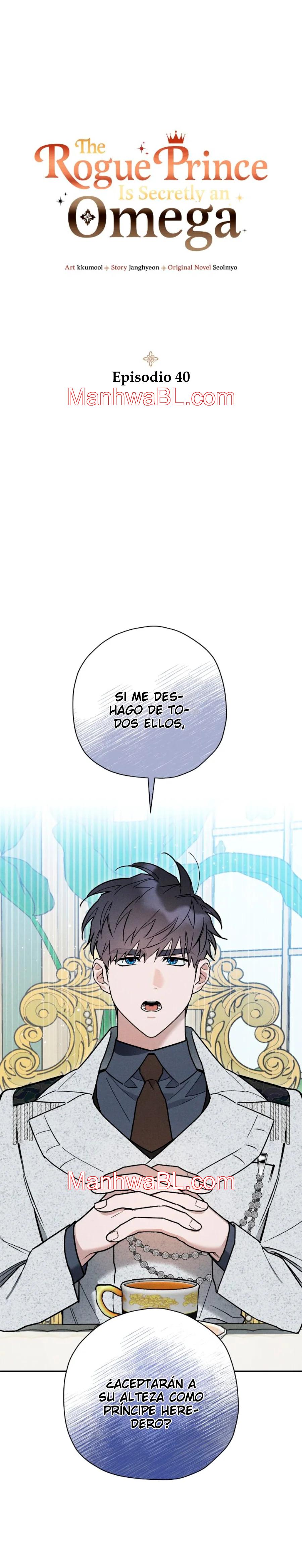 Ocultando que el maldito príncipe es un omega - Capítulo 40 manhwa