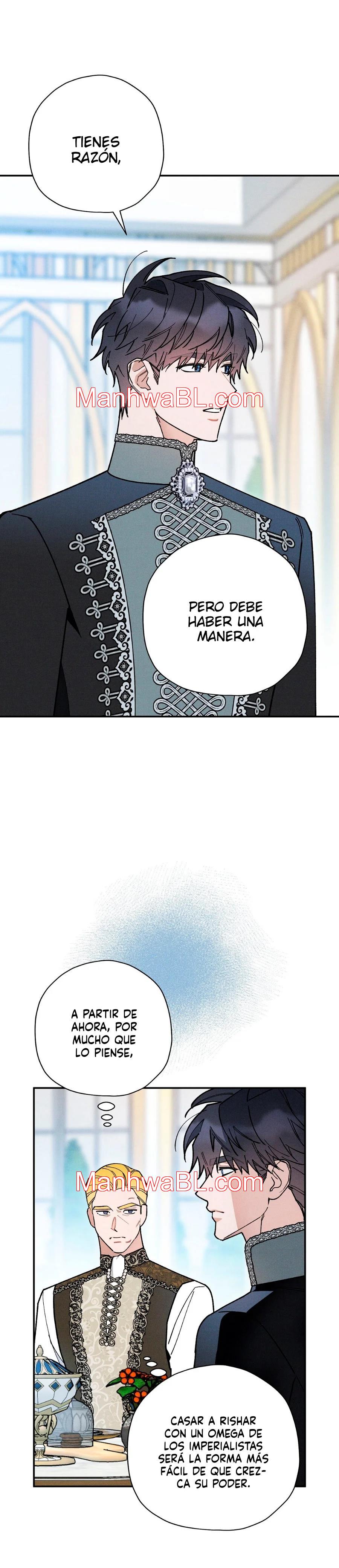 Ocultando que el maldito príncipe es un omega - Capítulo 48 manhwa