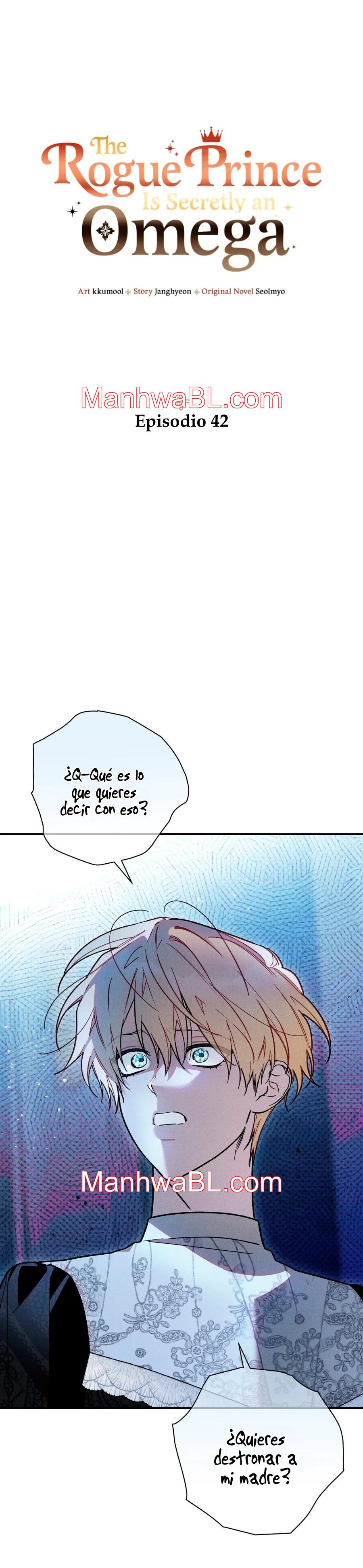 Ocultando que el maldito príncipe es un omega - Capítulo 42 manhwa