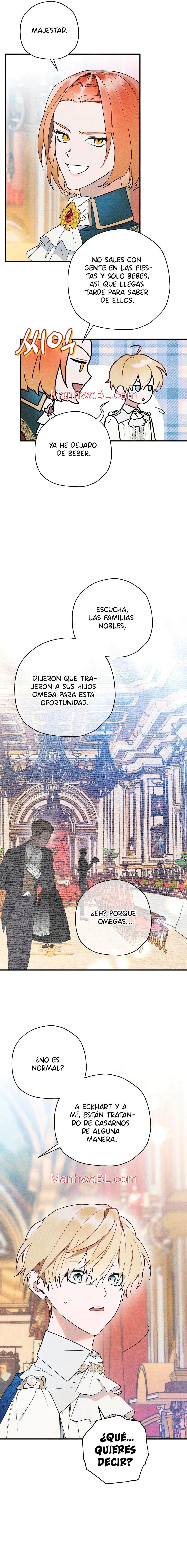Ocultando que el maldito príncipe es un omega - Capítulo 9 manhwa