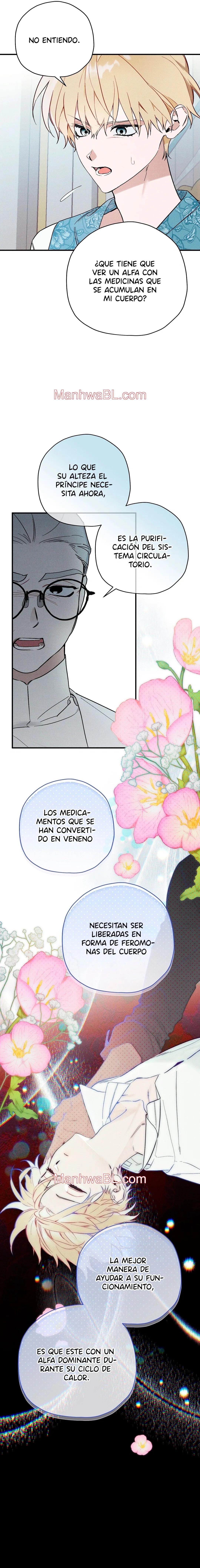Ocultando que el maldito príncipe es un omega - Capítulo 9 manhwa