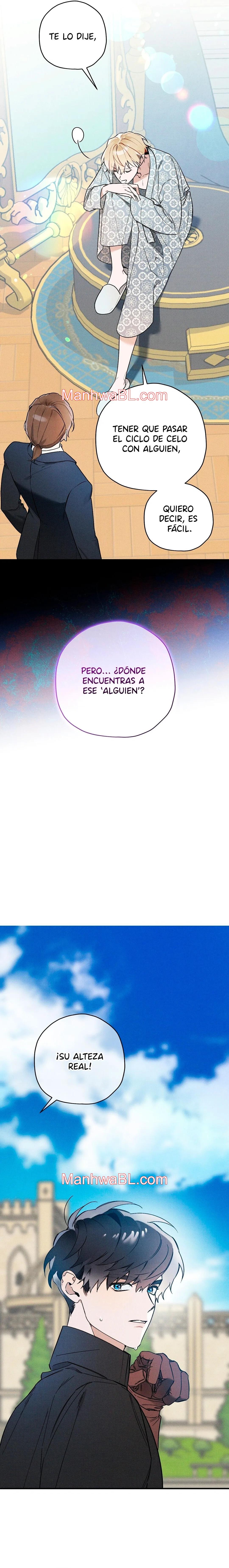 Ocultando que el maldito príncipe es un omega - Capítulo 9 manhwa