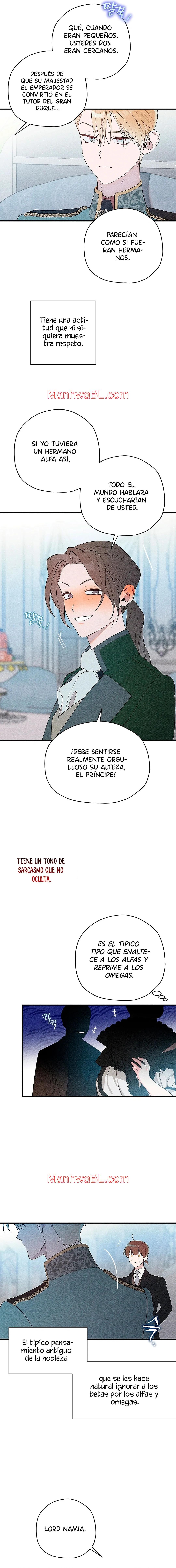 Ocultando que el maldito príncipe es un omega - Capítulo 3 manhwa