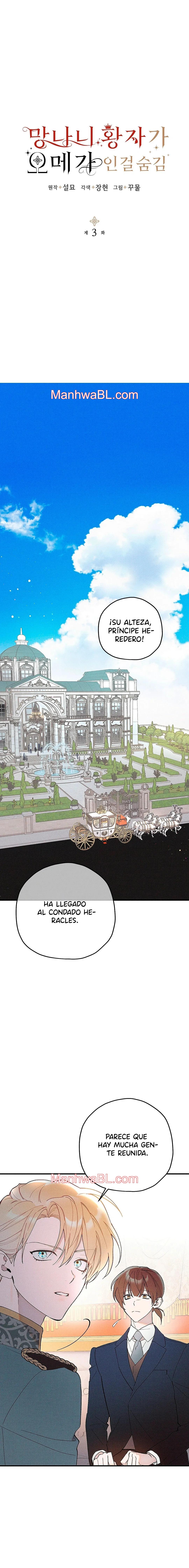 Ocultando que el maldito príncipe es un omega - Capítulo 3 manhwa