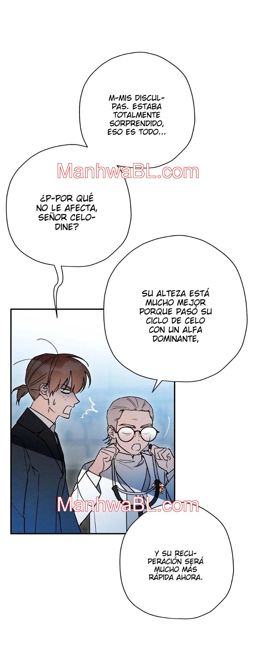 Ocultando que el maldito príncipe es un omega - Capítulo 38 manhwa