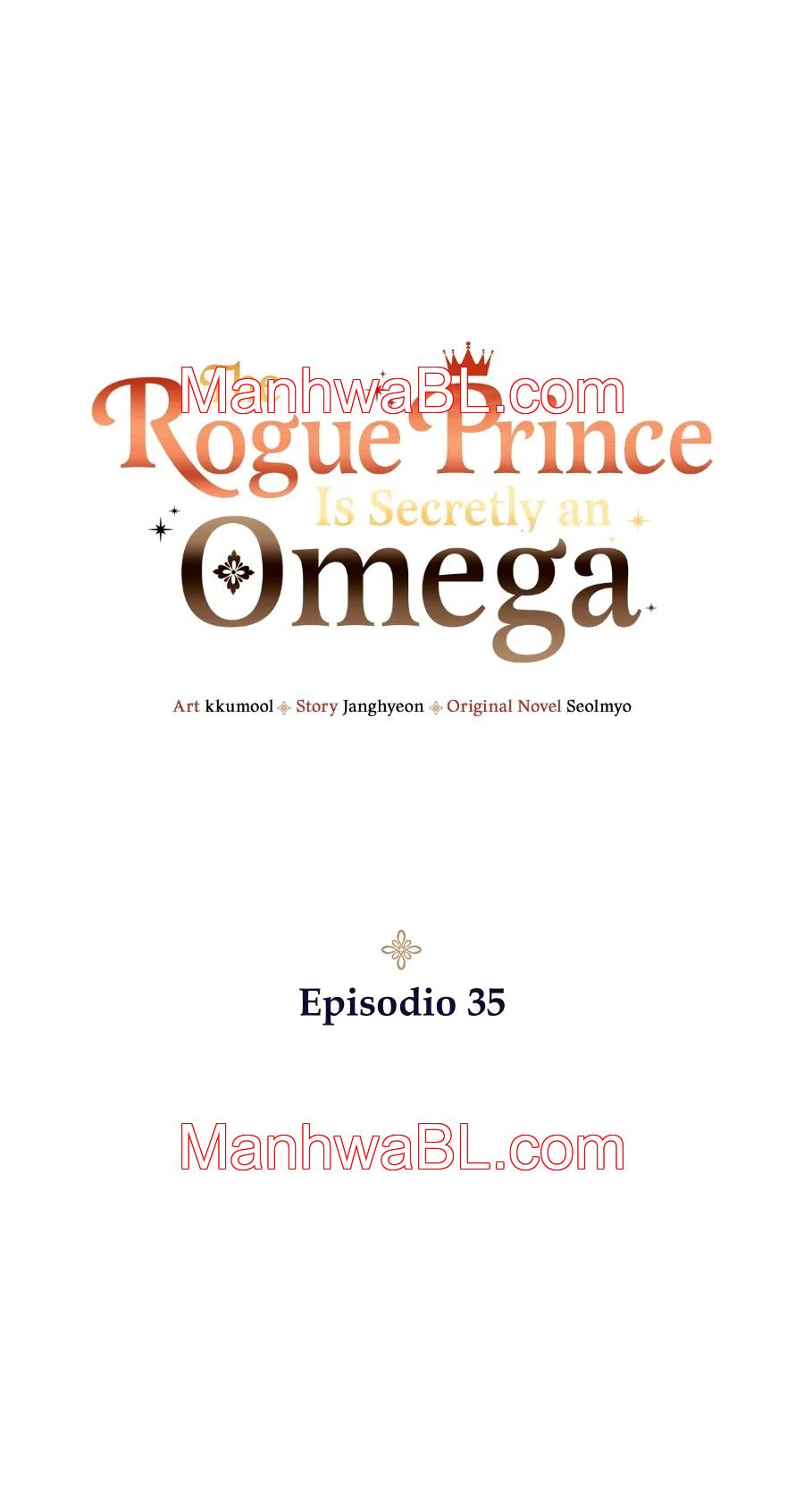 Ocultando que el maldito príncipe es un omega - Capítulo 35 manhwa