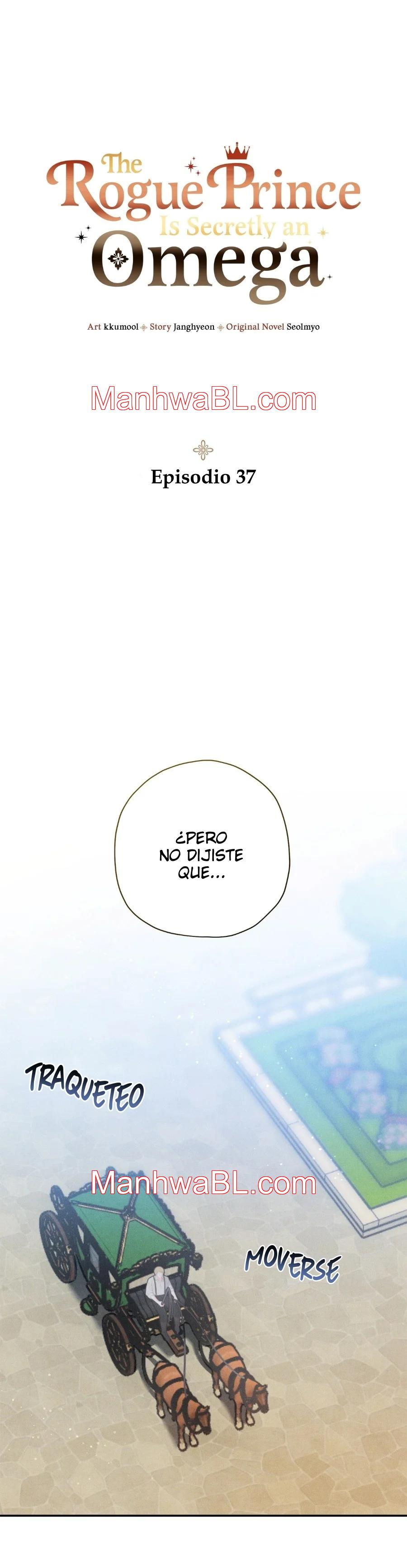Ocultando que el maldito príncipe es un omega - Capítulo 37 manhwa