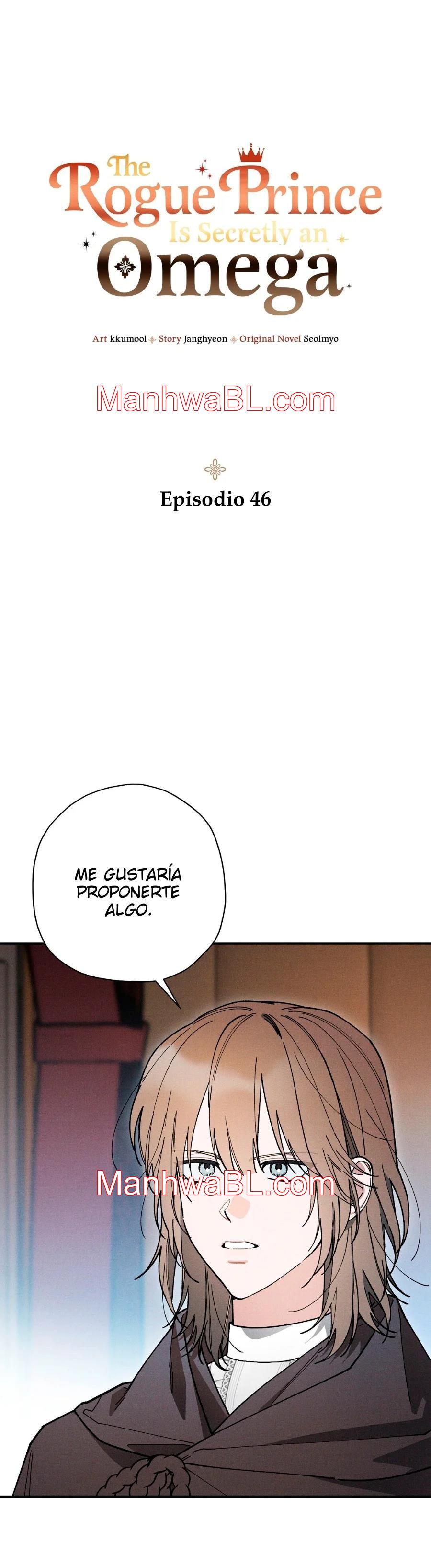 Ocultando que el maldito príncipe es un omega - Capítulo 46 manhwa