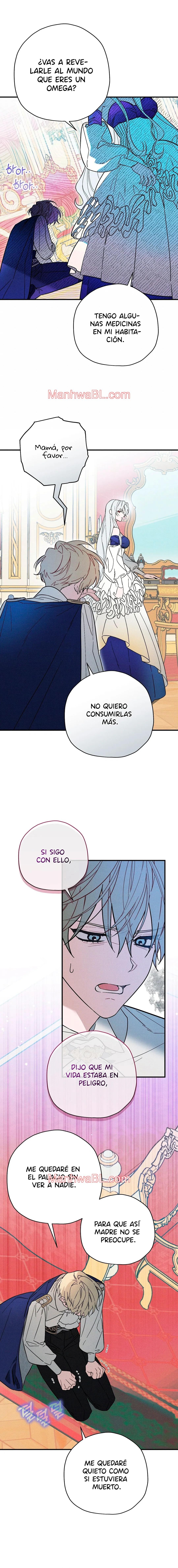 Ocultando que el maldito príncipe es un omega - Capítulo 13 manhwa