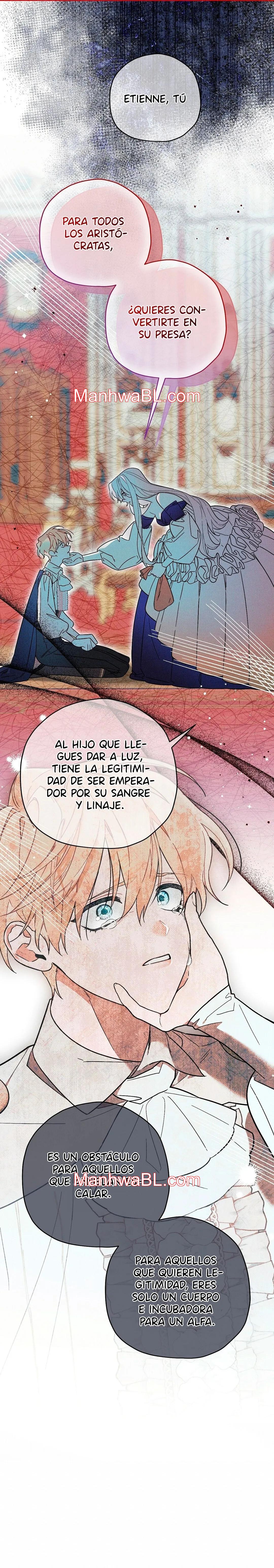 Ocultando que el maldito príncipe es un omega - Capítulo 13 manhwa