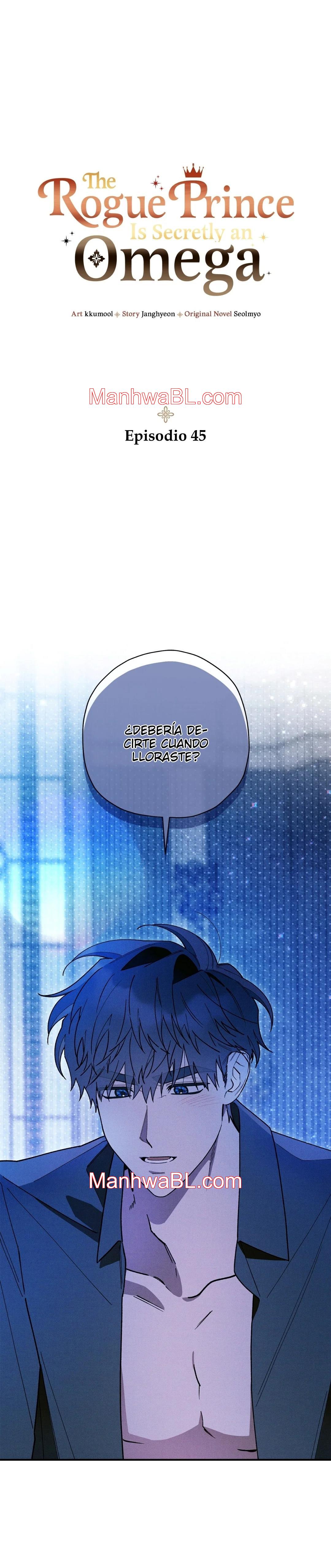 Ocultando que el maldito príncipe es un omega - Capítulo 45 manhwa