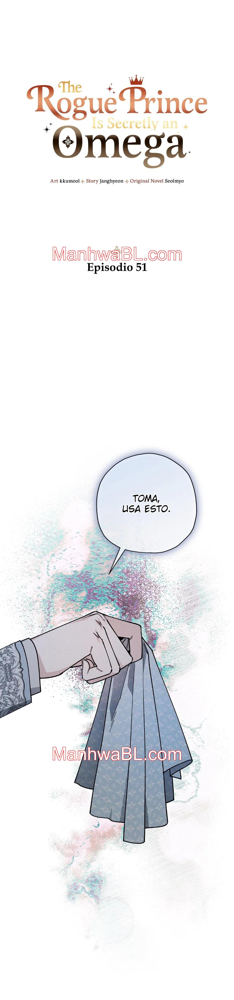 Ocultando que el maldito príncipe es un omega - Capítulo 51 manhwa