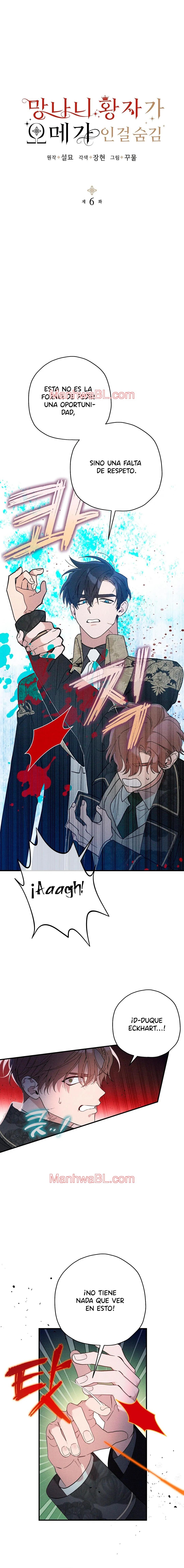 Ocultando que el maldito príncipe es un omega - Capítulo 6 manhwa