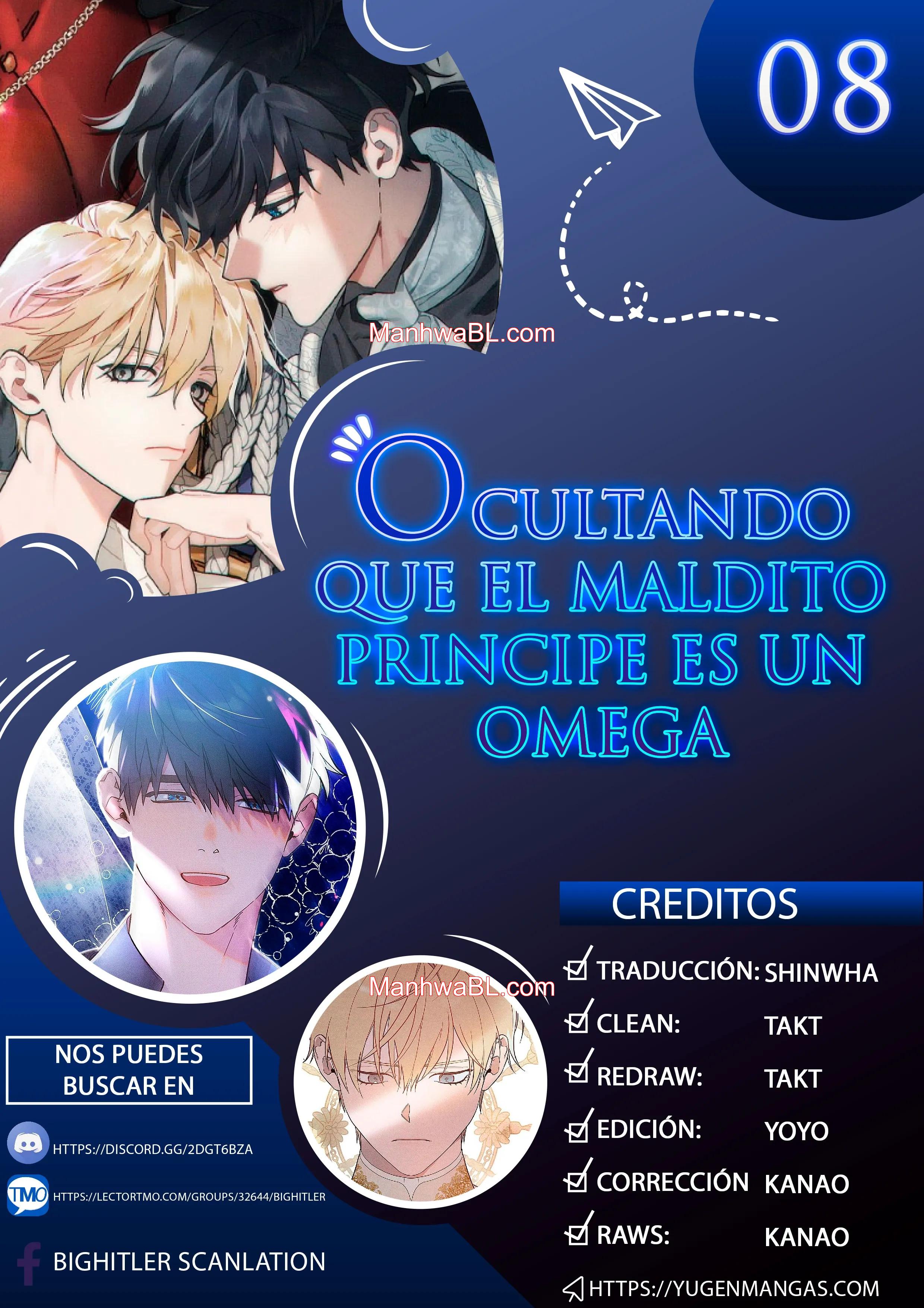Ocultando que el maldito príncipe es un omega - Capítulo 8 manhwa