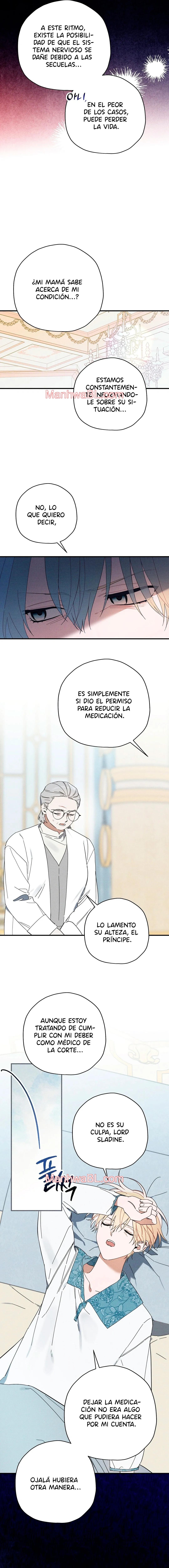 Ocultando que el maldito príncipe es un omega - Capítulo 8 manhwa