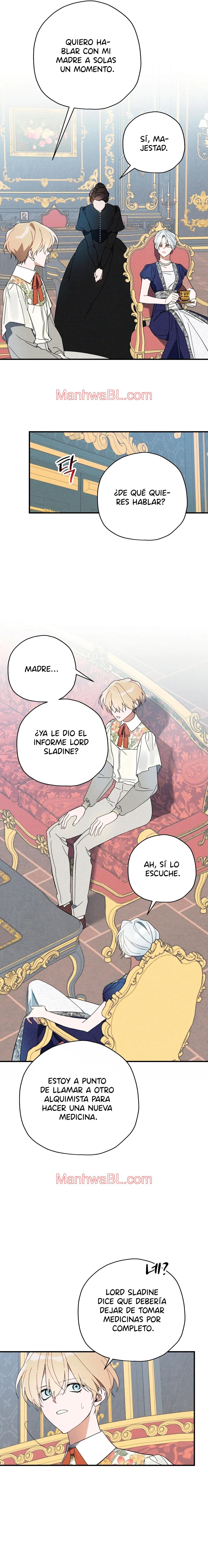 Ocultando que el maldito príncipe es un omega - Capítulo 8 manhwa