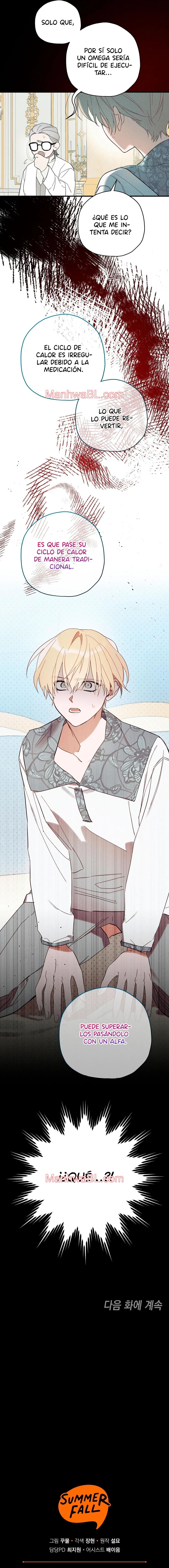 Ocultando que el maldito príncipe es un omega - Capítulo 8 manhwa